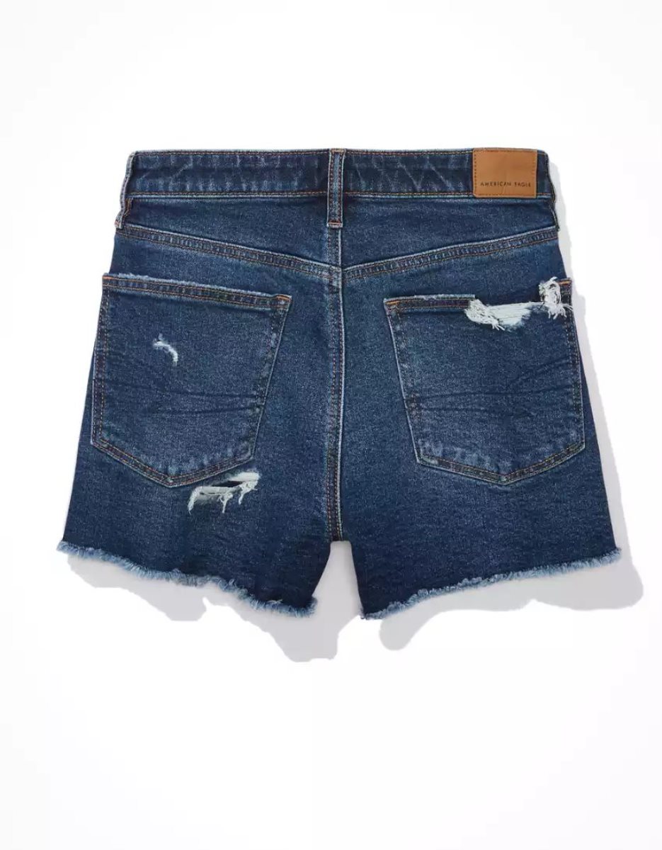 Shorts American Eagle AE Strigid Denim Mom Multicolore Femme | TSH-94422610